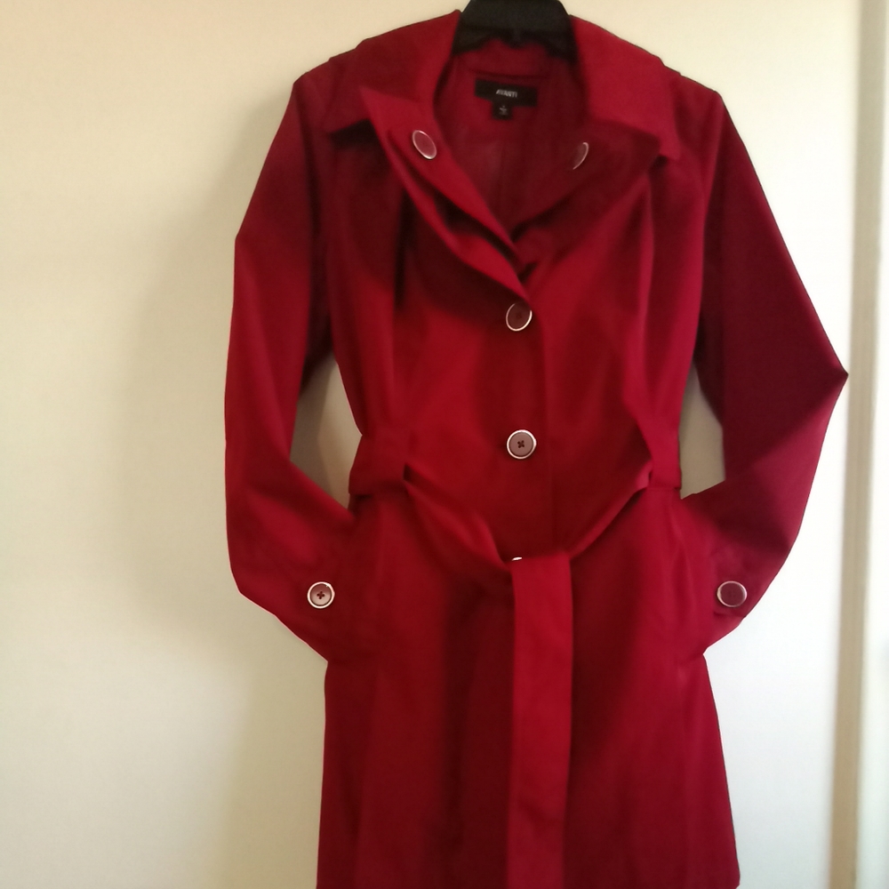 AVANTI Red Trench Coat (Lg)